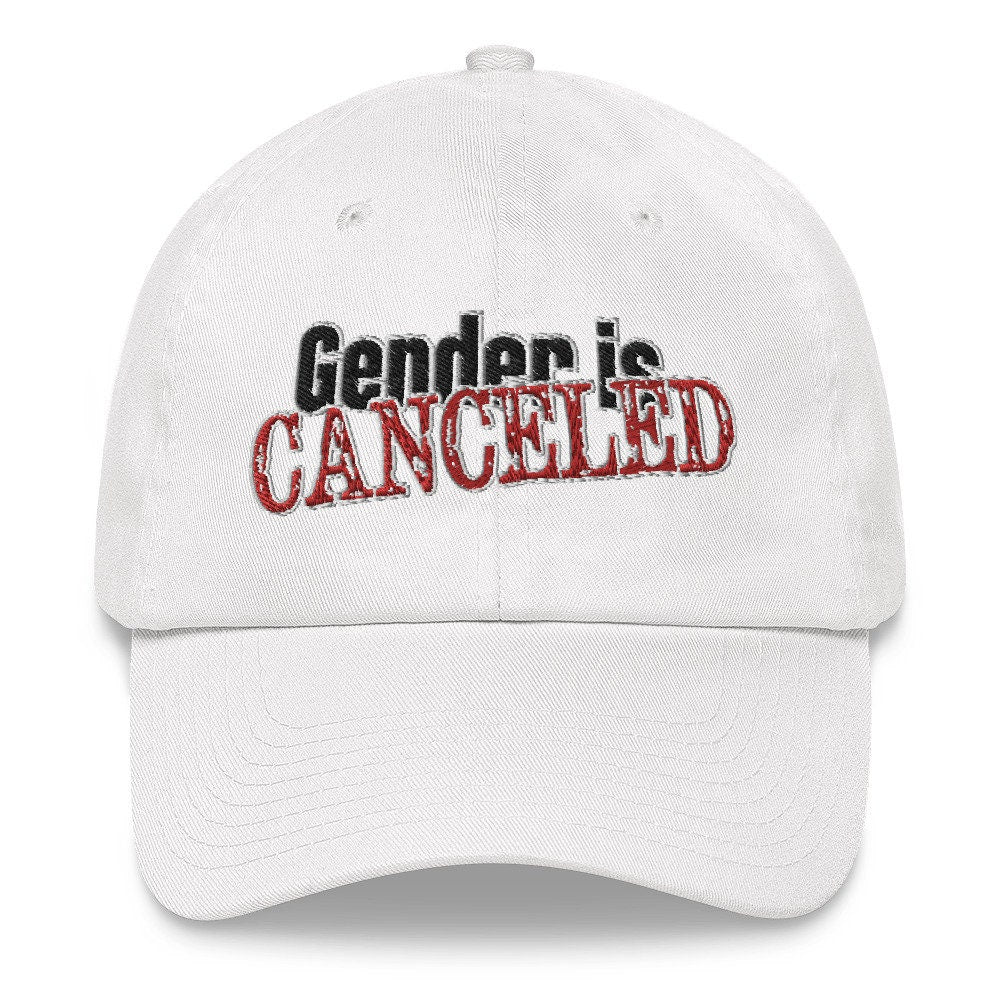 Gender is Canceled baseball cap dad hat nonbinary pride