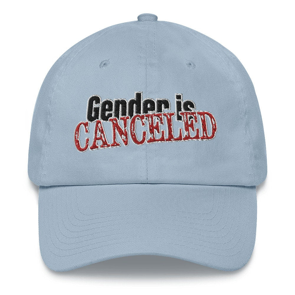 Gender is Canceled baseball cap dad hat nonbinary pride