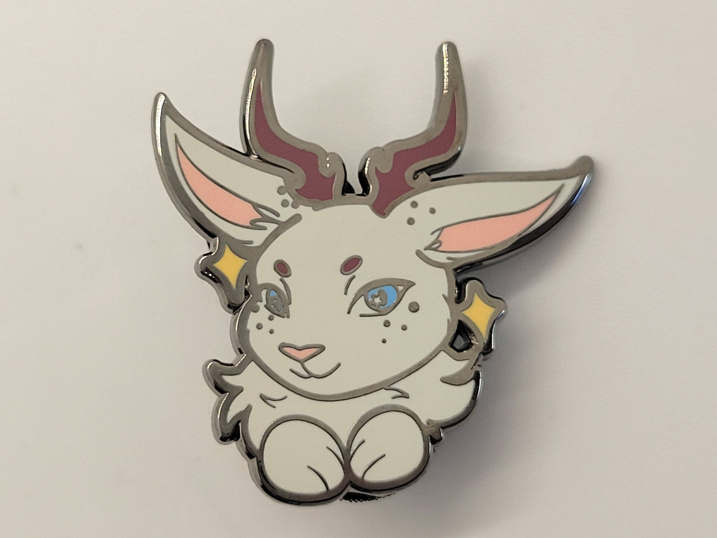 Kawaii Jackalope Hard Enamel Lapel Pin | Chibi Cute Cryptid Pin | Douglas Wyoming Legendary Cryptid Creature