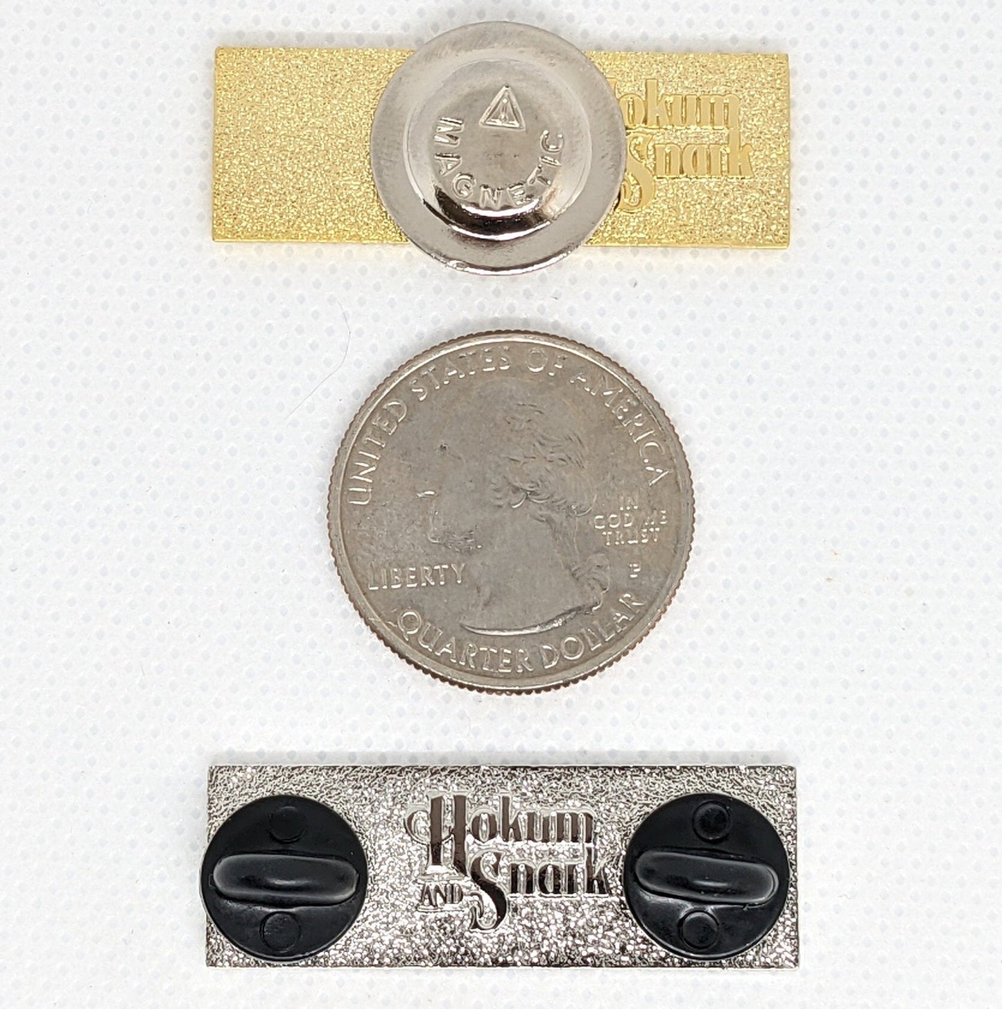 They/Them Rectangle Pronoun Pin or Magnet Back Silver or Gold Hard Enamel 1.5 by .5 in | Nonbinary Pronoun Badge