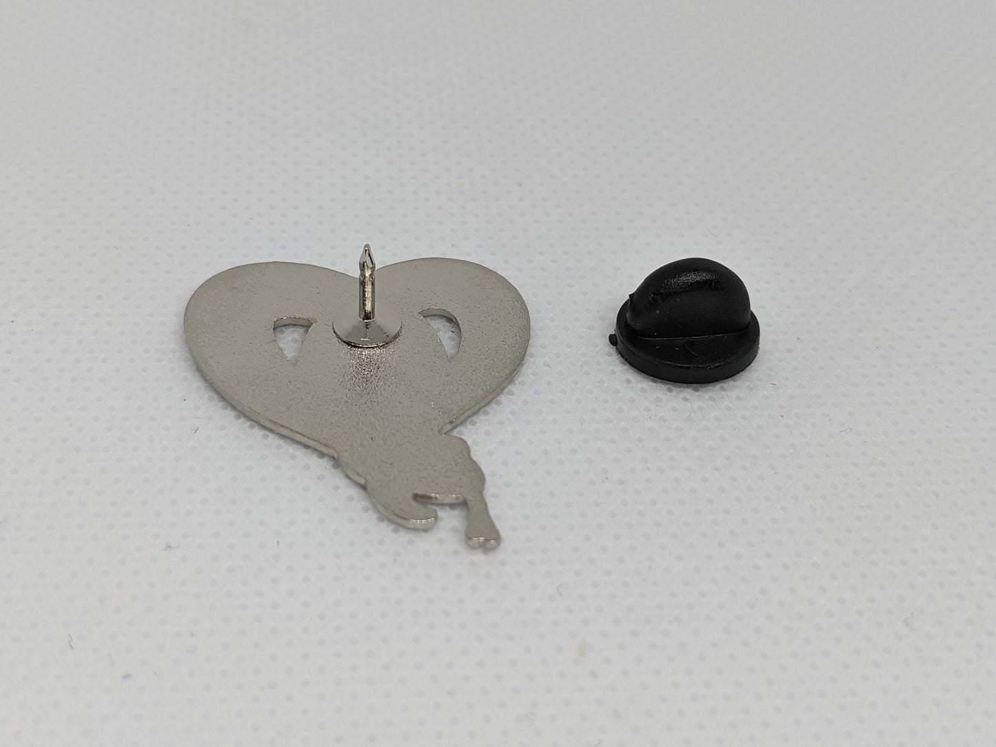 Genderqueer Pride Noodle Heart-Shaped Snake Enamel Pin | Subtle Pride LGBTQ+ Gender Queer Flag Colors