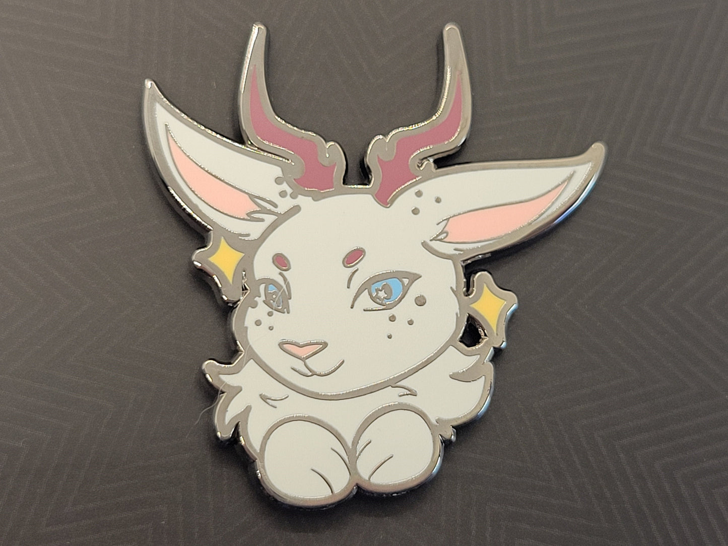 Kawaii Jackalope Hard Enamel Lapel Pin | Chibi Cute Cryptid Pin | Douglas Wyoming Legendary Cryptid Creature