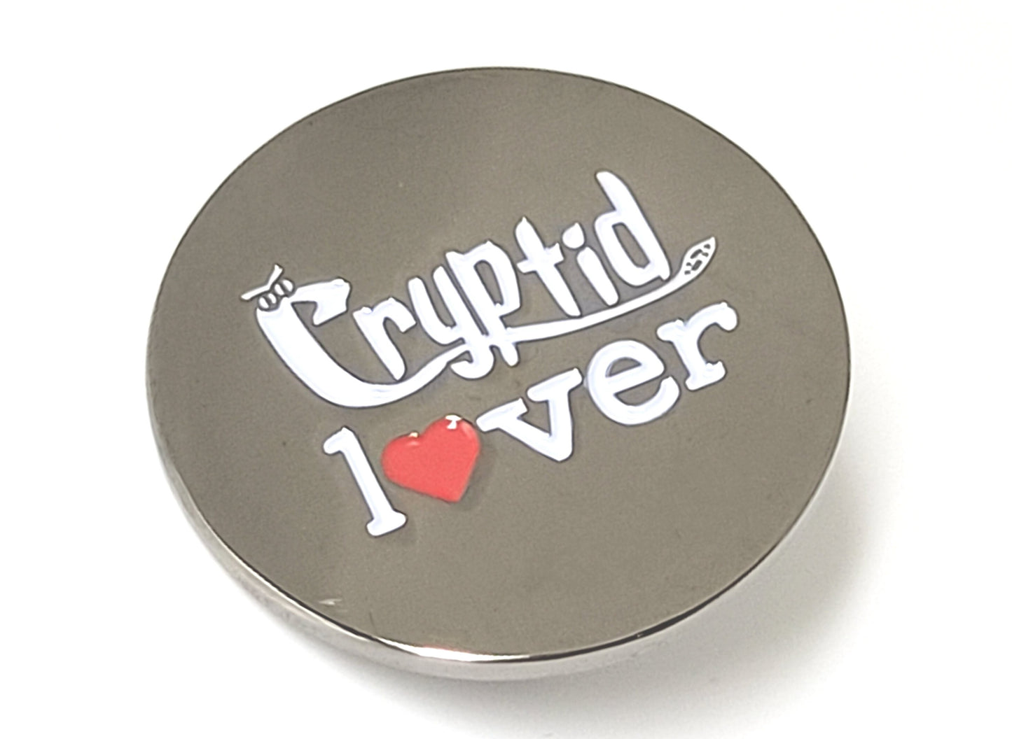 Cryptid Lover Hard Enamel Pin for Cryptozoologist & Fantastic Beast Protectors