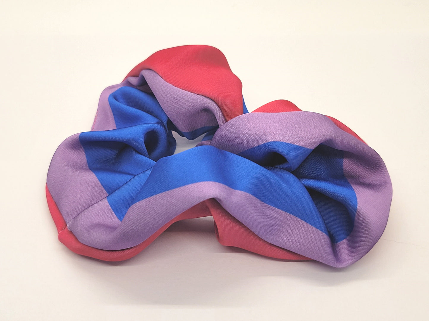 Pride Scrunchies! Matte satin LGBTQ scrunchy hair tie in Trans, Nonbinary, Asexual, Bisexual, Pansexual, Lesbian, Rainbow or Scissors Design