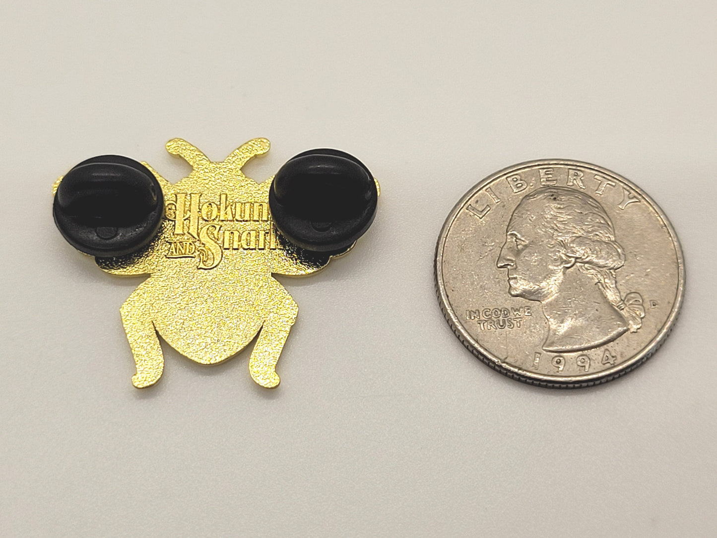 Subtle Queer Pin | *FREE SHIPPING* Nonbinary Pride Bee Enamel Pin in Enby LGBT+ Flag Colors | Pride Jewelry