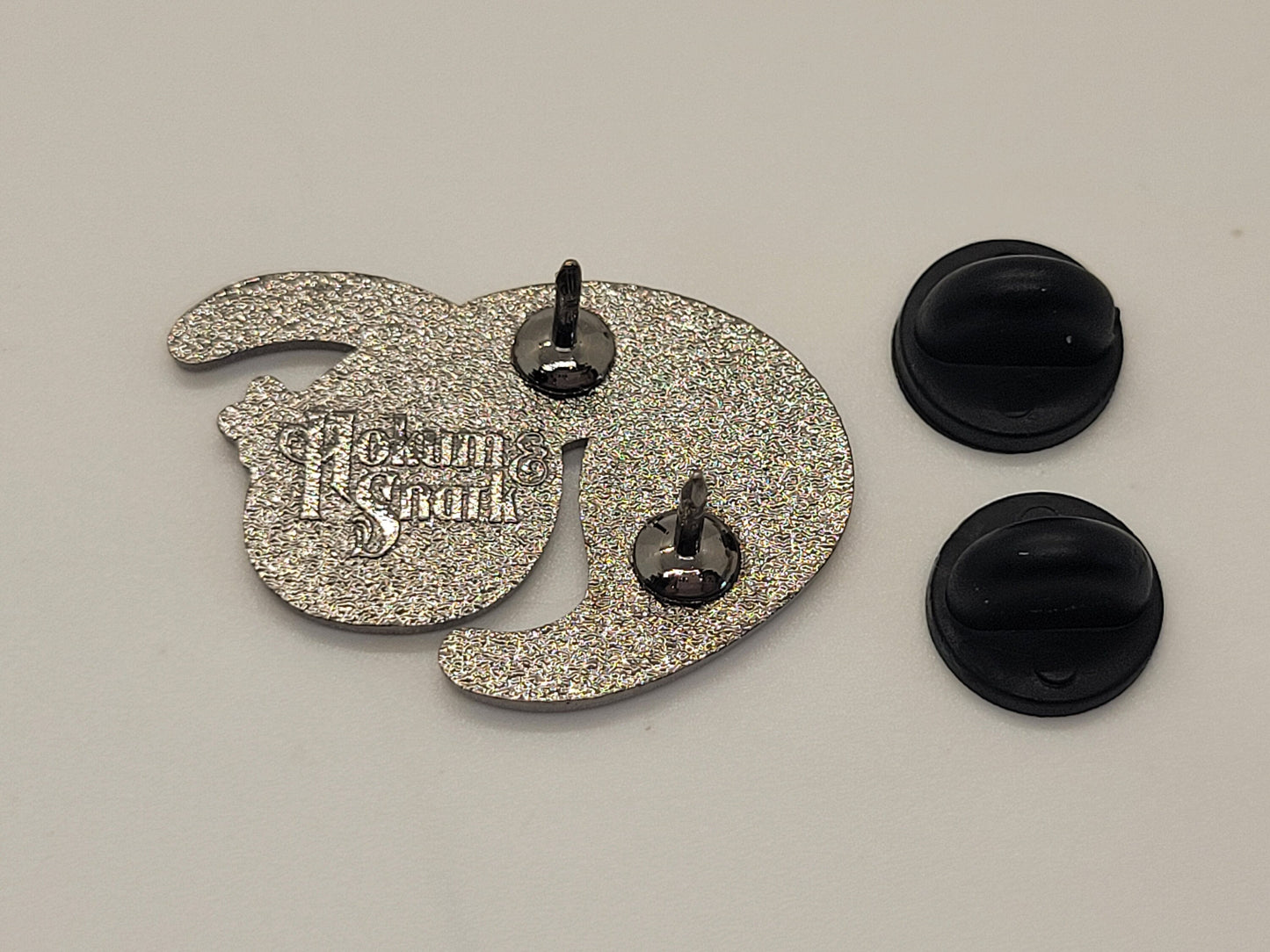 Rainbow Worm on a String Enamel Pin | Iconic Fuzzy Magic Worm Wiggle Worm with Gradient Rainbow Colors