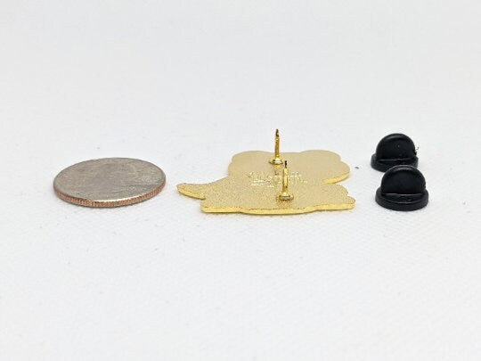 Pansexual Pride Frog Pin | Chibi Queer Frog Enamel PIn in Pan Pride Flag Cape | Pride Jewelry Accessories | LGBTQ Frog Pin