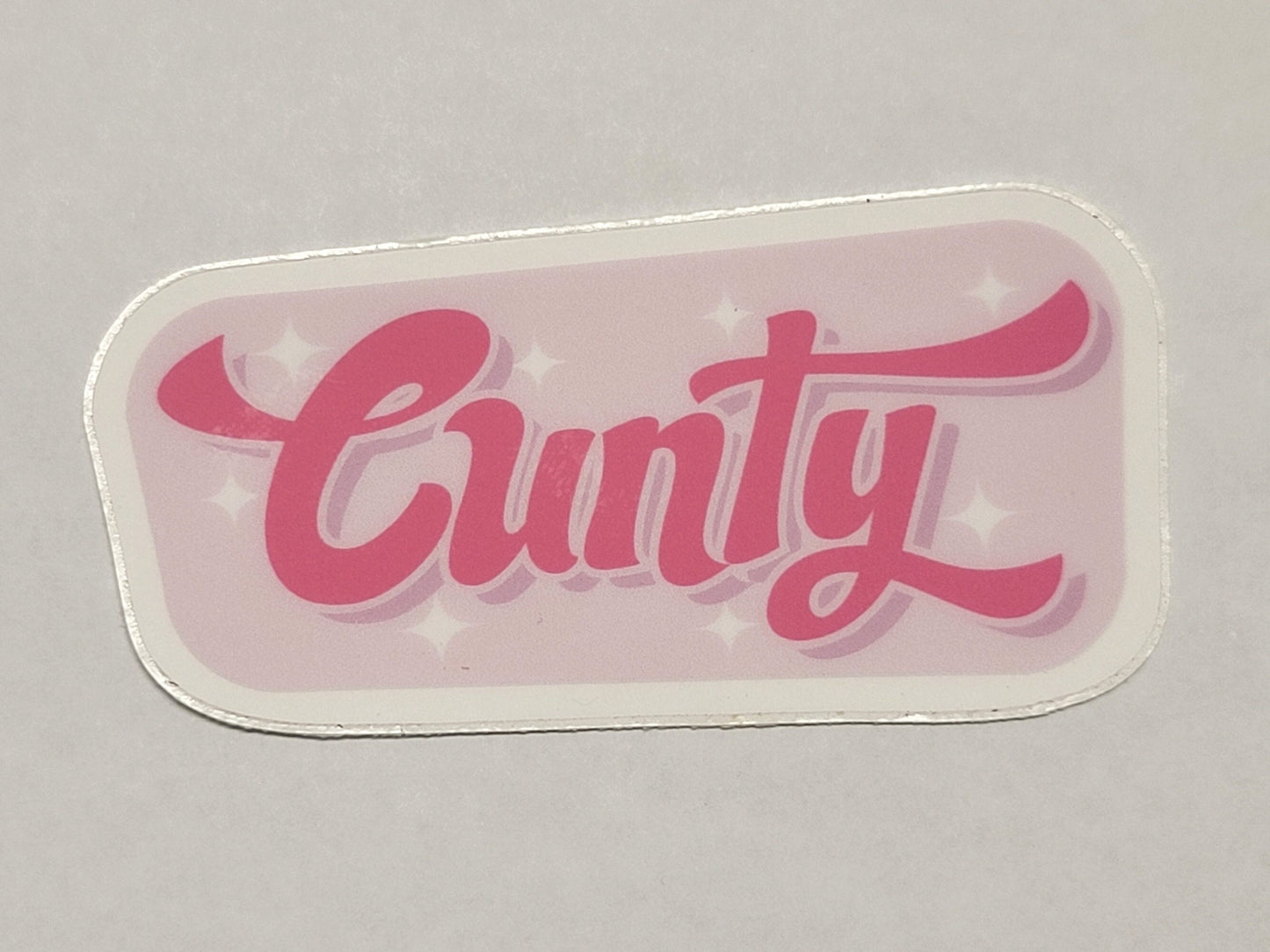 Cunty Waterproof Die-Cut Vinyl Sticker for Laptop, Water Bottle Phone Case