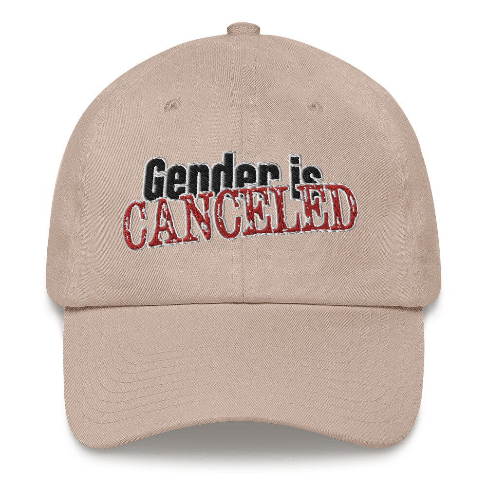 Gender is Canceled baseball cap dad hat nonbinary pride