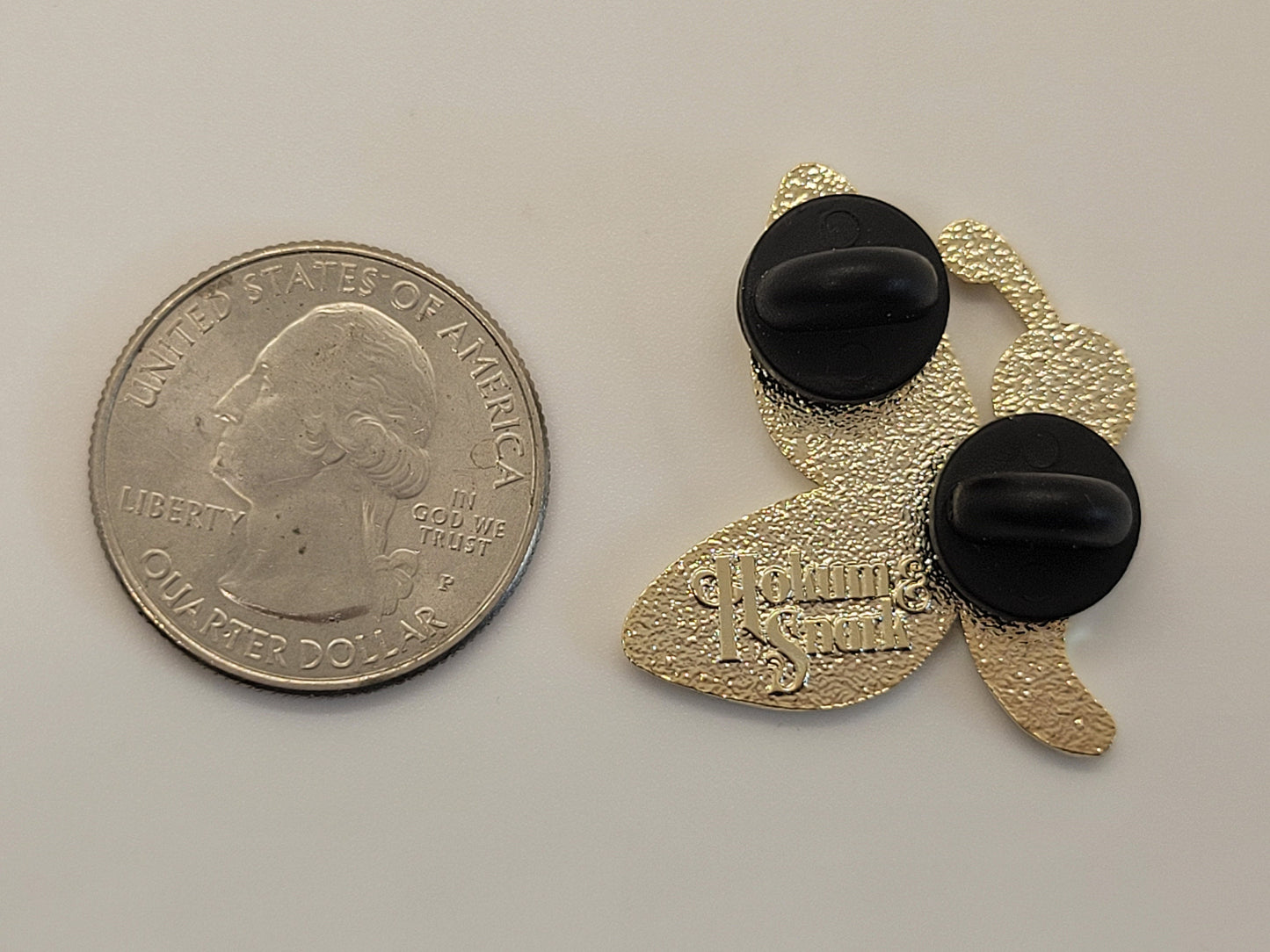 Semicolon Butterfly Pin with Rainbow Pride Colors | Suicide Prevention Mental Health Awareness Enamel Lapel Pin