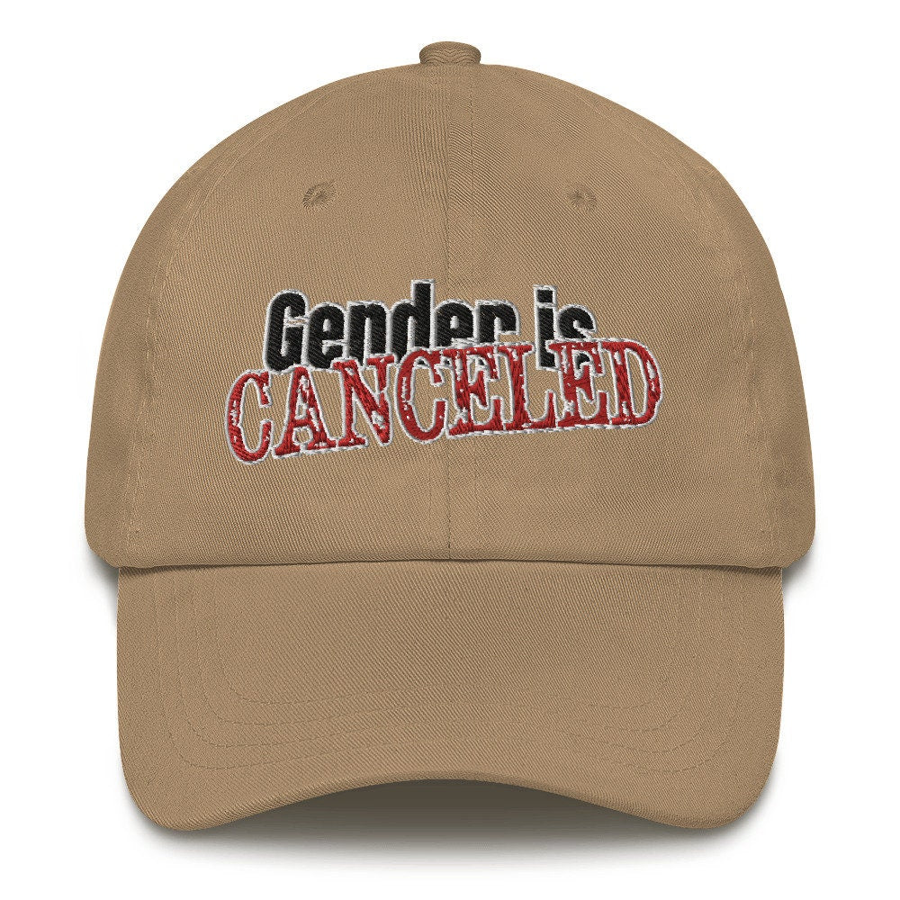 Gender is Canceled baseball cap dad hat nonbinary pride
