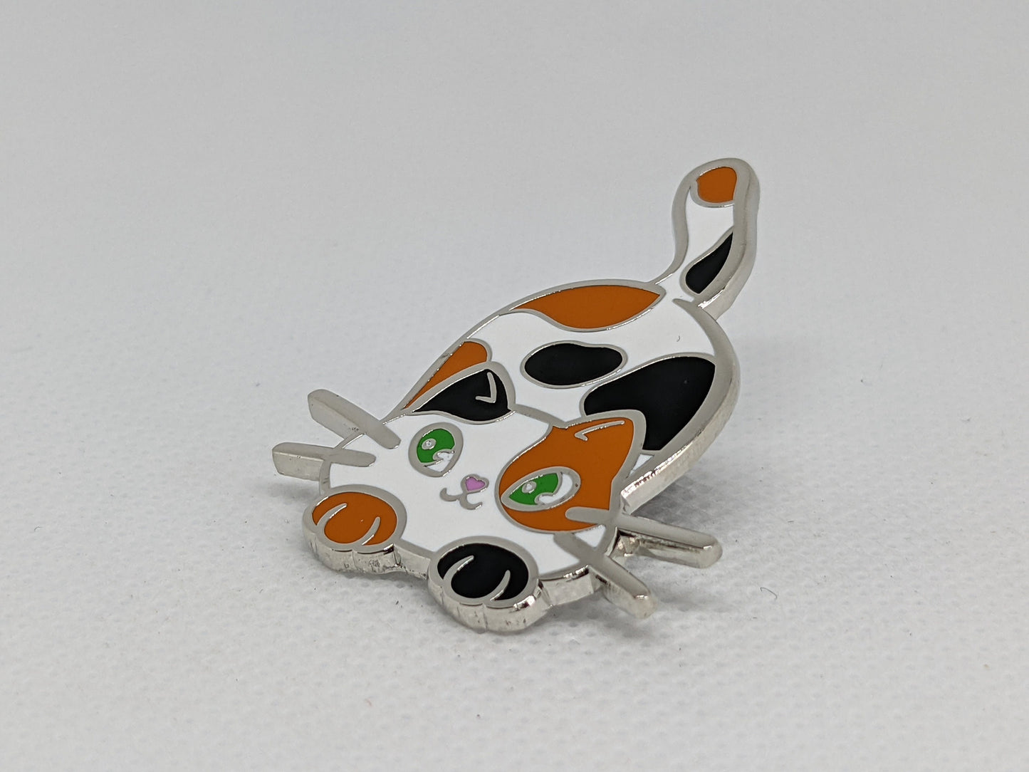 Chibi Calico Cat Enamel Pin | Cat Lover Gift | Cat Pin Accessory | Neko Pin for Cat Mom Cat Dad Cat Parent