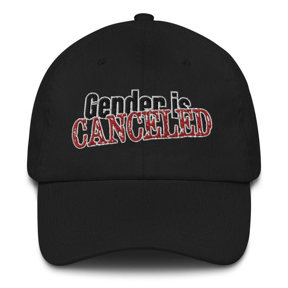 Gender is Canceled baseball cap dad hat nonbinary pride