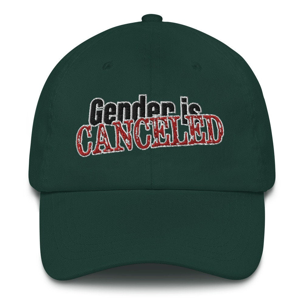 Gender is Canceled baseball cap dad hat nonbinary pride