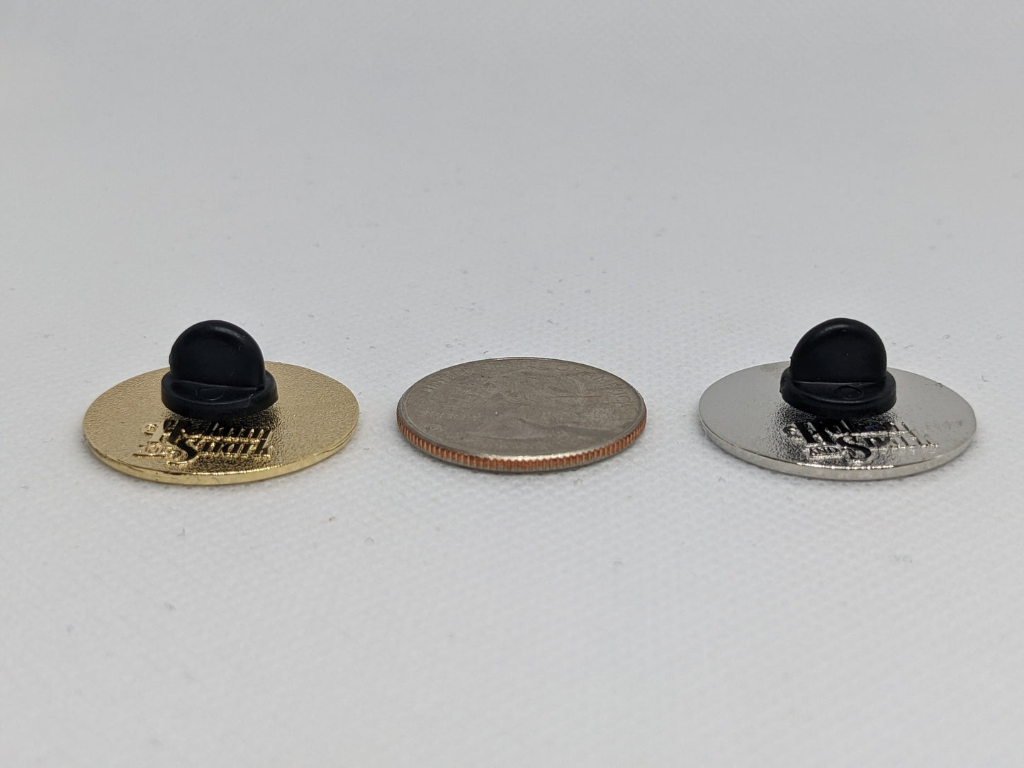 They She Pronoun Pin | Choose White/Black or White & Gold | Nonbinary Pronoun Button | They She Pronouns Modern Minimalist Pin