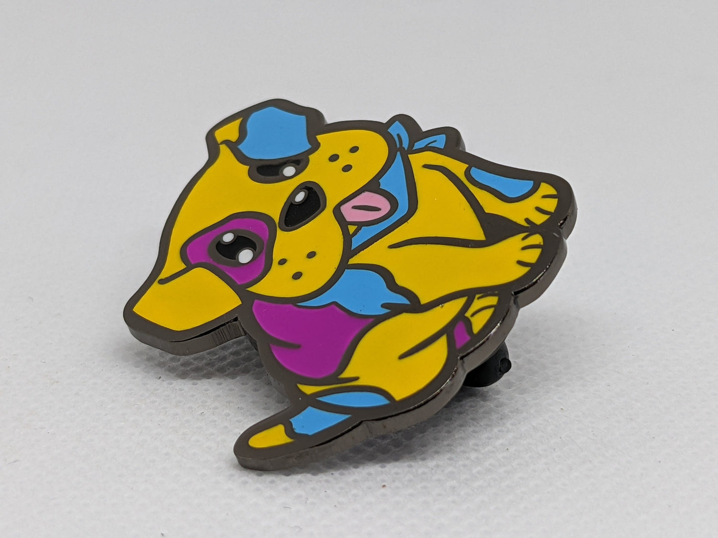 Pan Pride Pin Puppy Dog Enamel Pin | Subtle Pansexual Pride Flag Colors | LGBTQ+ Pride Jewelry