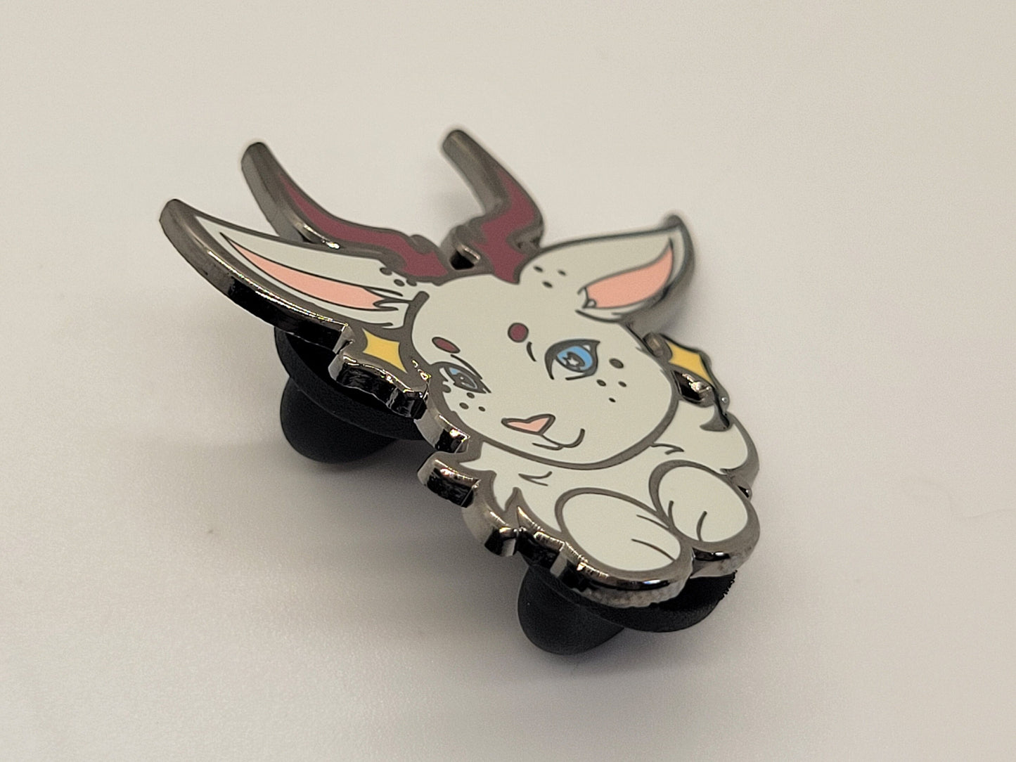 Kawaii Jackalope Hard Enamel Lapel Pin | Chibi Cute Cryptid Pin | Douglas Wyoming Legendary Cryptid Creature