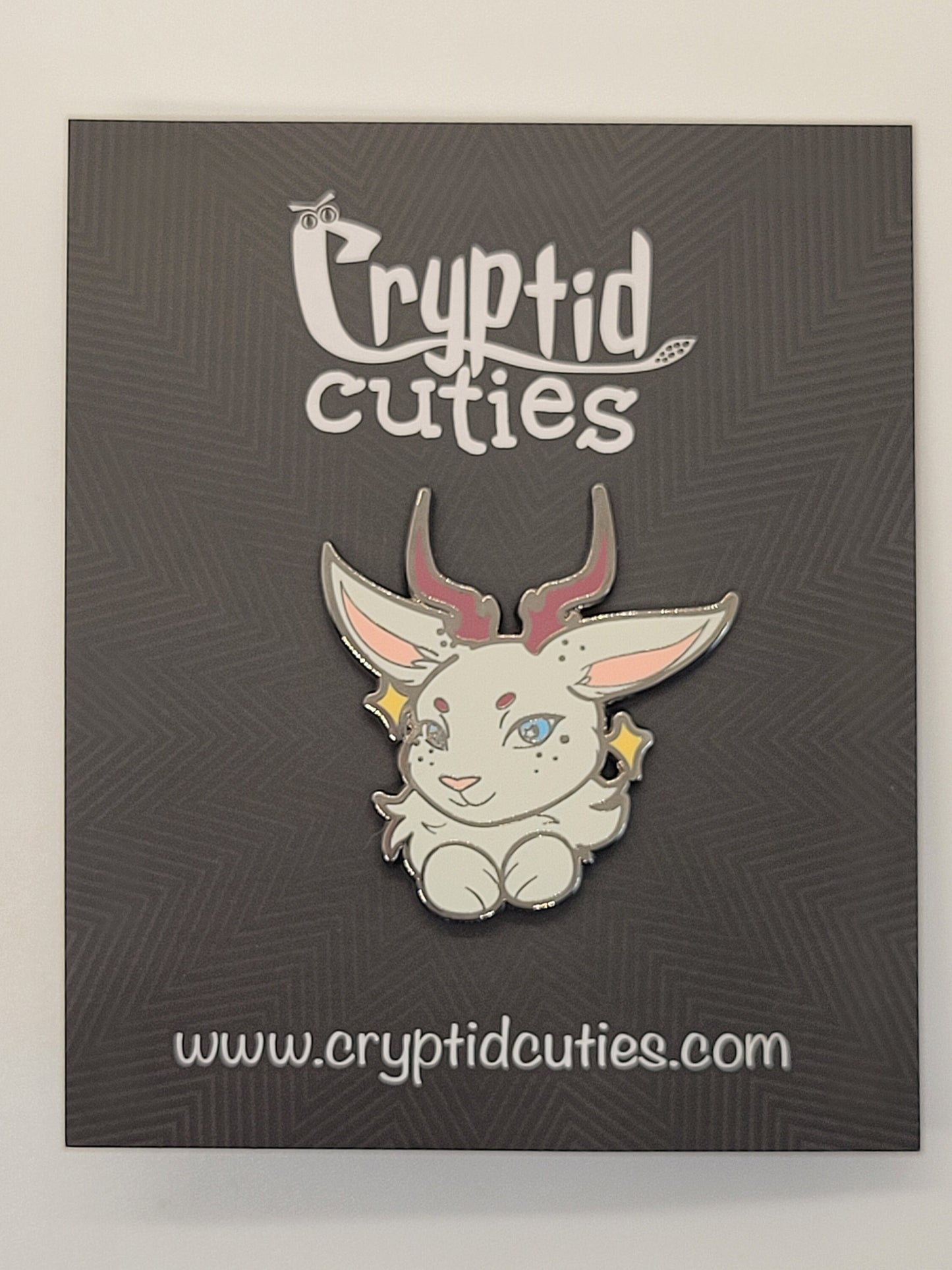 Kawaii Jackalope Hard Enamel Lapel Pin | Chibi Cute Cryptid Pin | Douglas Wyoming Legendary Cryptid Creature