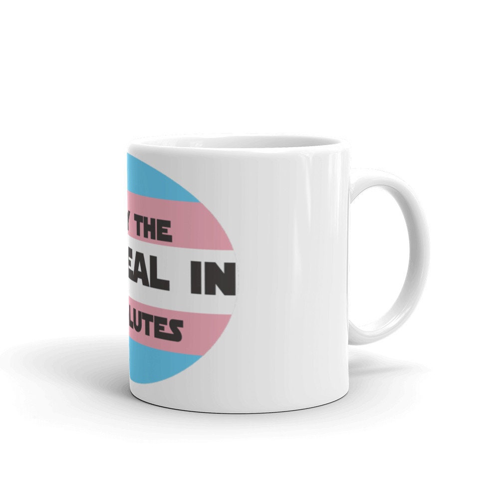 Only The Cis Deal In Absolutes Ceramic Trans Pride Mug