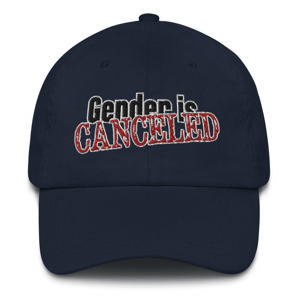Gender is Canceled baseball cap dad hat nonbinary pride