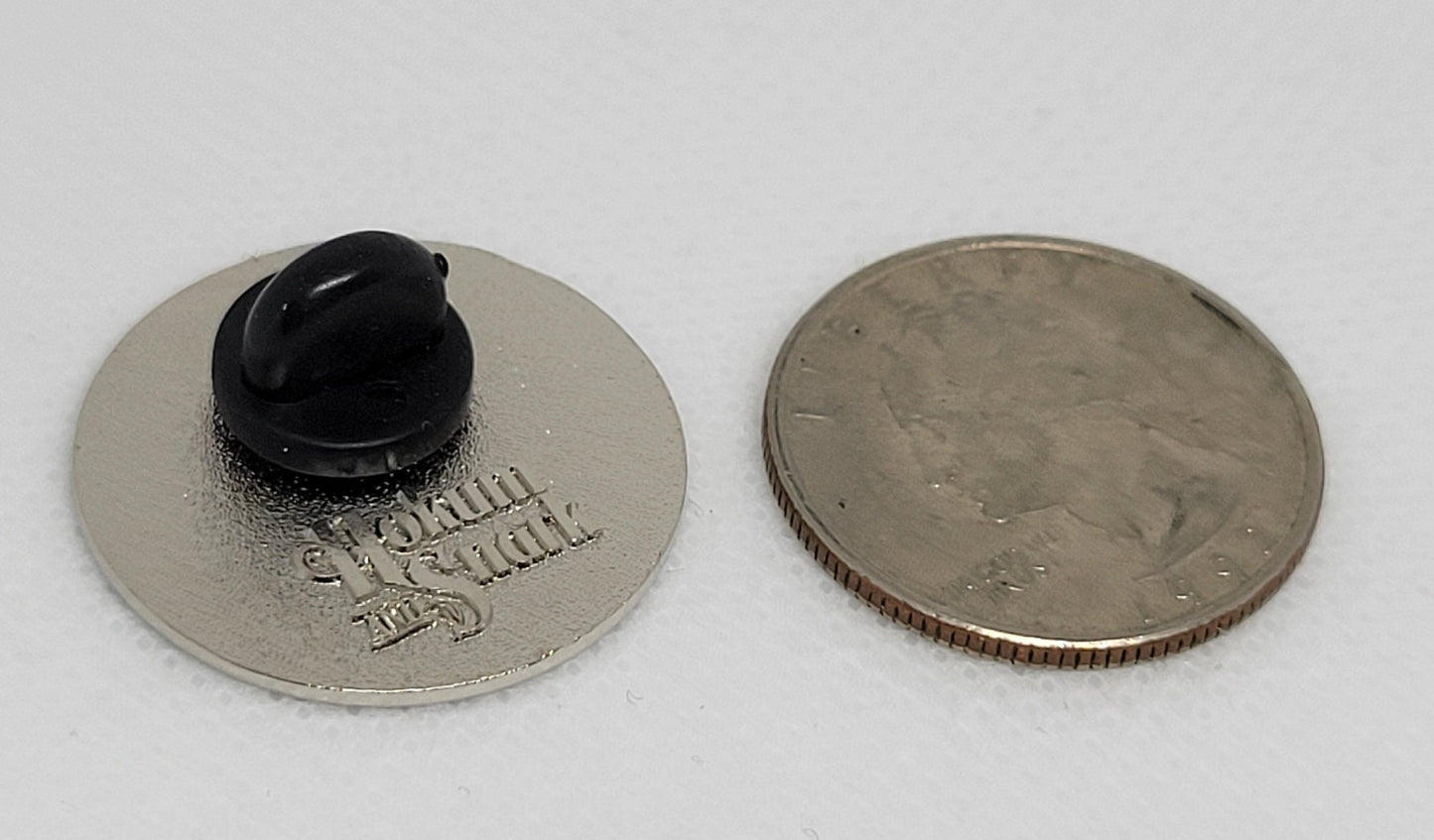 Modern Minimalist Pronoun Pin | They Them Pin | Choose White & Gold, White/Black or Black/Silver | They/Them Pronoun Button | Nonbinary Pin