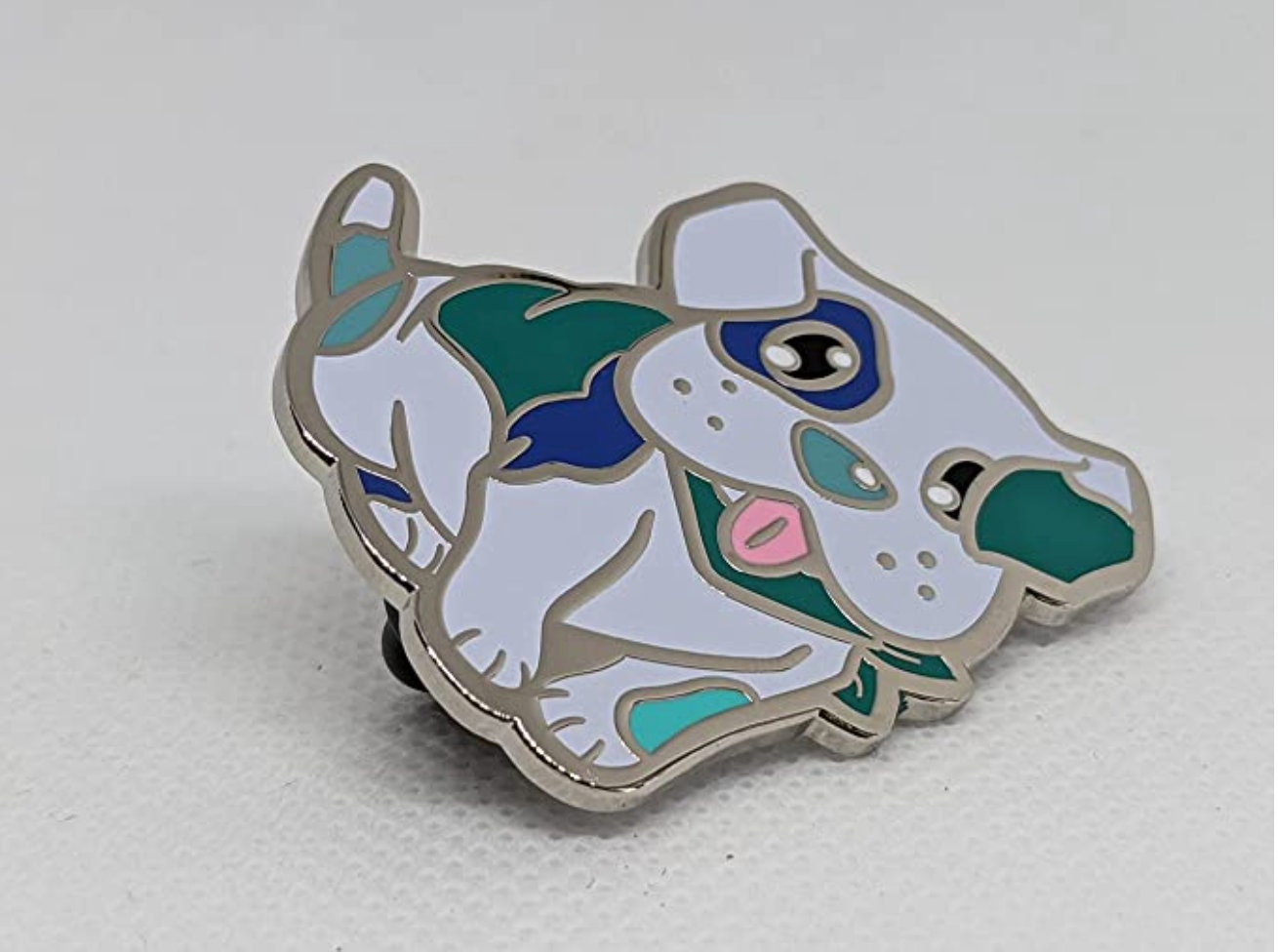 MLM Pride Pin Gay Dog Enamel Pin in MLM Flag Colors | Subtle MLM Pride Pin