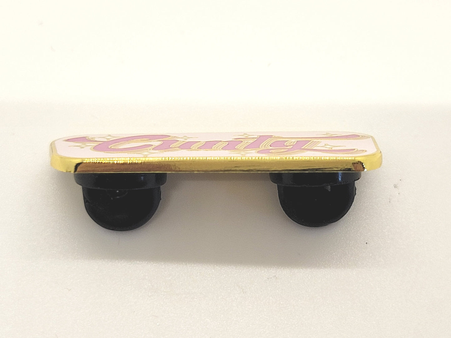 Cunty Enamel Pin | Curvy Bold Hot Pink & Sparkly Design for Those Serving It | Free Shipping