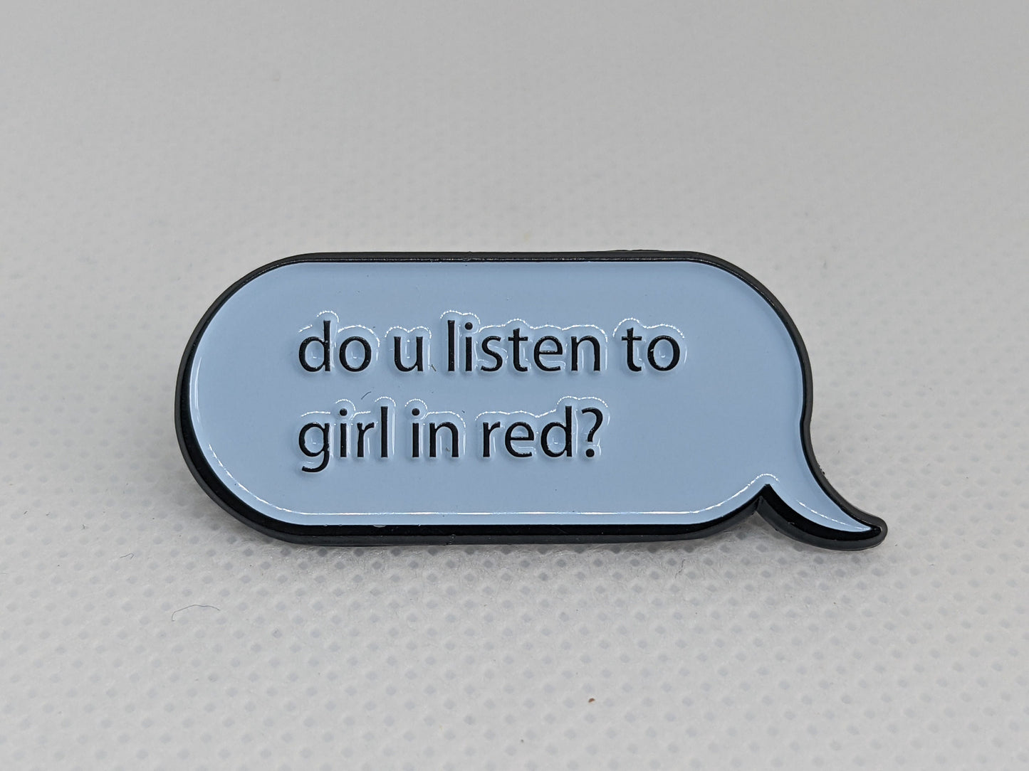 Do You Listen To Girl In Red Code Lesbian Enamel Pin | Subtle Pride Jewelry Gift