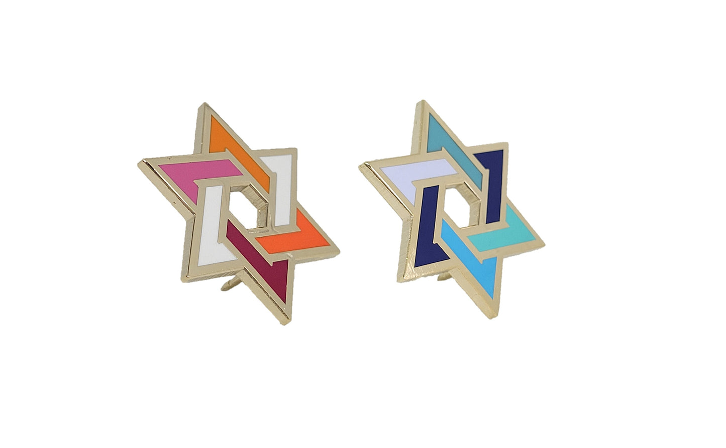 Six-Pointed Star of David LGBT+ Pride Pin | Pick Rainbow Bisexual Pansexual Asexual Lesbian Gay Male Omnisexual Nonbinary Genderfluid Trans
