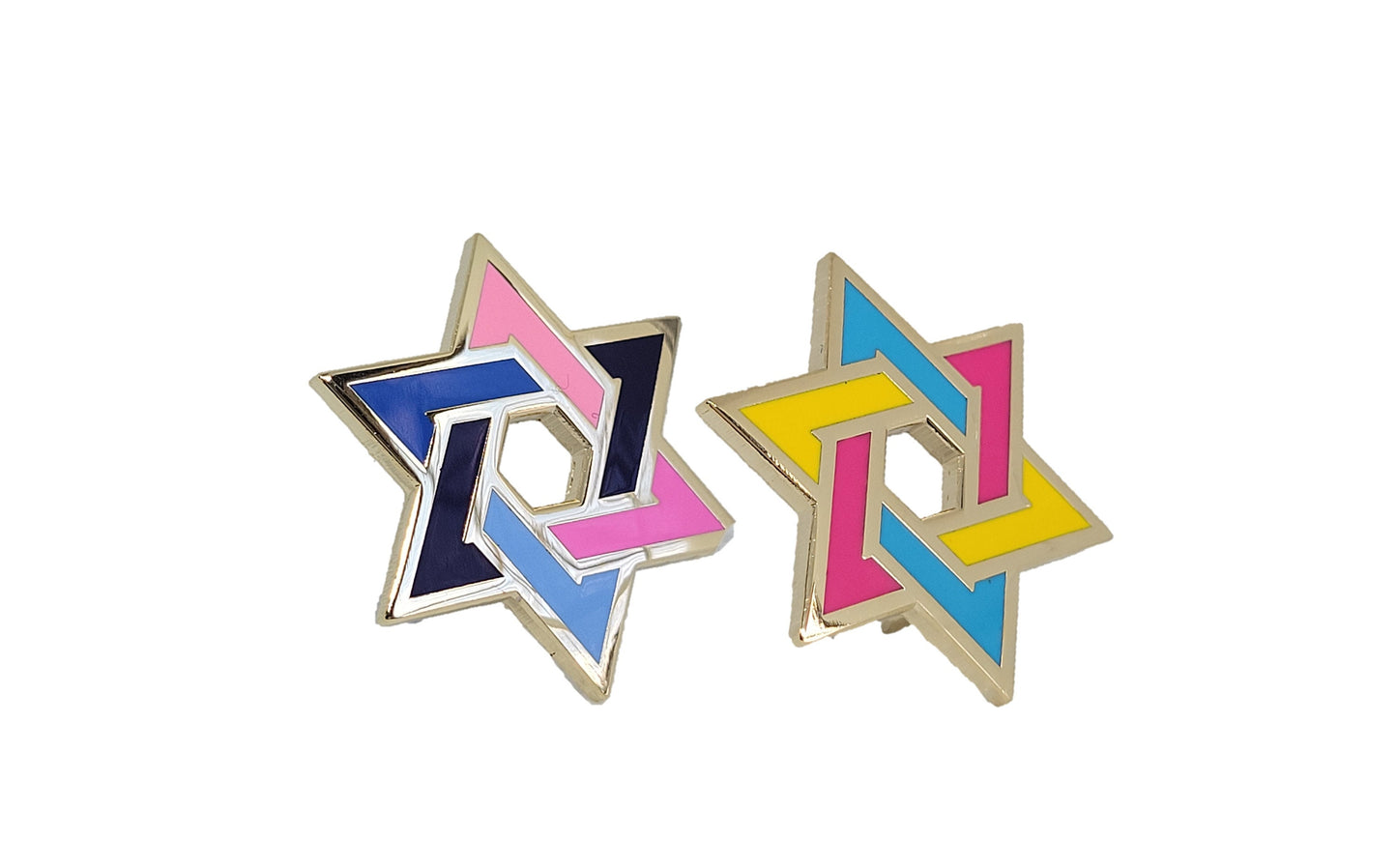 Six-Pointed Star of David LGBT+ Pride Pin | Pick Rainbow Bisexual Pansexual Asexual Lesbian Gay Male Omnisexual Nonbinary Genderfluid Trans