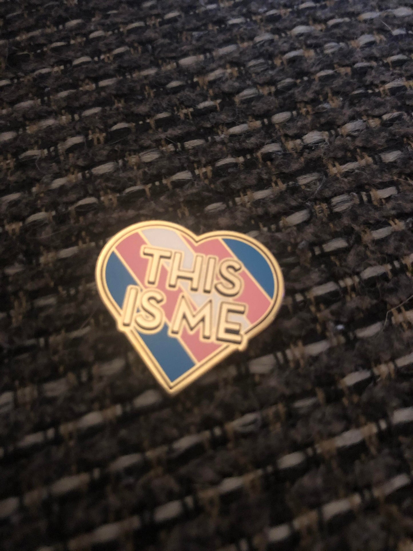 Trans Pride Flag The Greatest Showman "This Is Me" Transgender Flag Enamel Pin