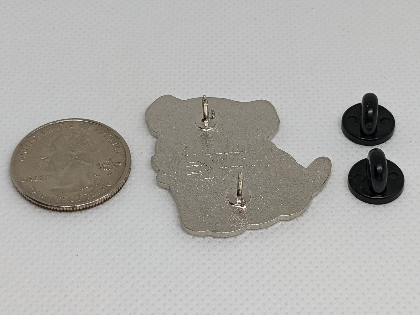 Nonbinary Pride Pin Puppy Dog Enamel Pin in Subtle Nonbinary Pride Flag Colors | LGBT Jewelry for Enby Pride