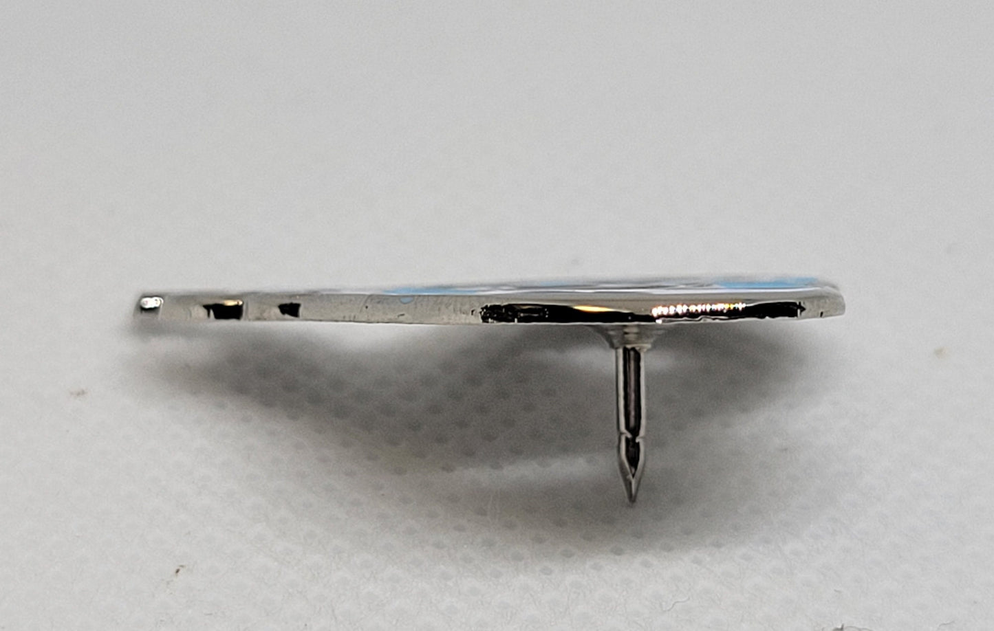 Subtle Demiboy Pin | Danger Noodle Heart-Shaped Snake Enamel Pin in Demiboy Pride Flag Colors | LGBTQ+ Pride Jewelry