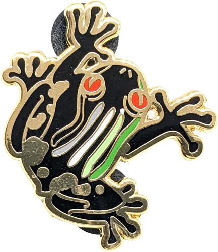 Aromantic Pride Frog Pin | Aro Subtle Pride Frog Enamel Pin | LGBTQ Frog Pin | Tree Frog Design