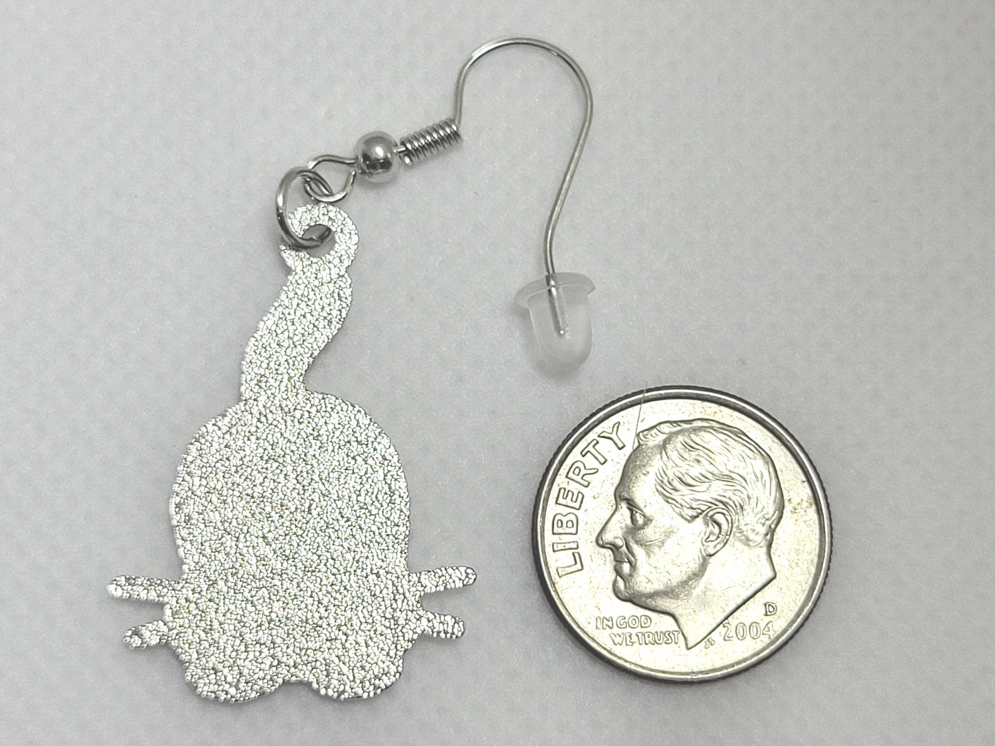 Nonbinary Purride Calico Cat Earrings in Enby Pride Flag Colors | Chibi Neko LGBTQ+ Subtle Pride Jewelry