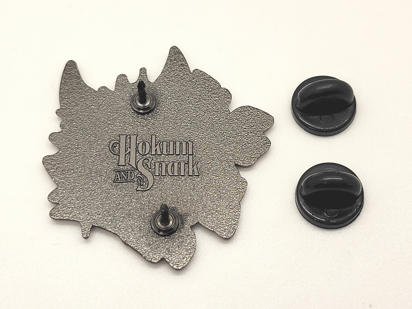 Skulldog Skullsona Enamel Pin | Pretty Pink or Goth Red and Black Furry Fursona Enamel Pin