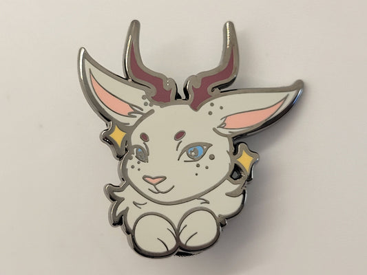 Kawaii Jackalope Hard Enamel Lapel Pin | Chibi Cute Cryptid Pin | Douglas Wyoming Legendary Cryptid Creature