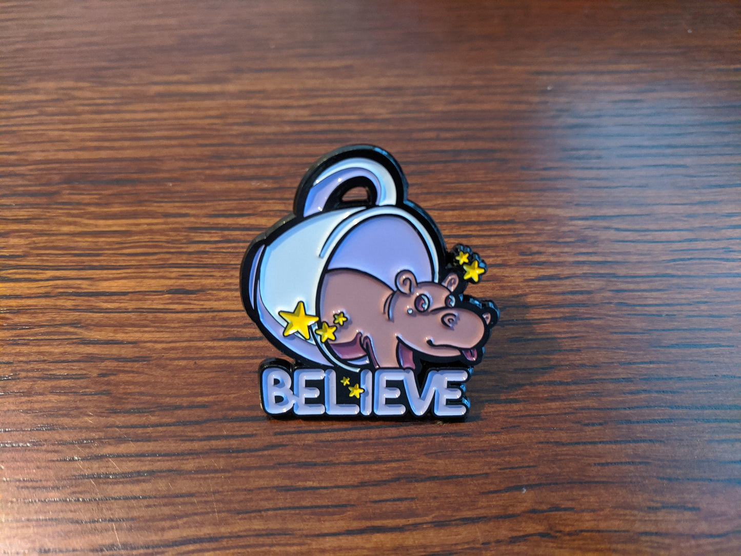 North American House Hippo Canadian Cryptid Soft Enamel Pin