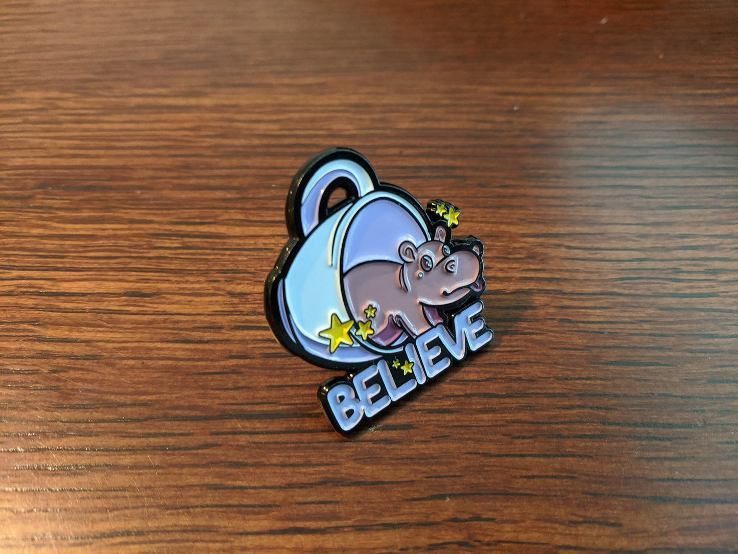 North American House Hippo Canadian Cryptid Soft Enamel Pin