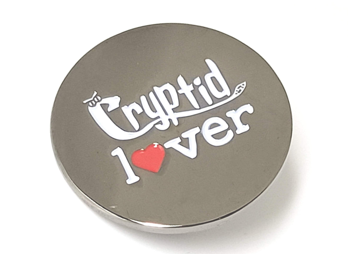 Cryptid Lover Hard Enamel Pin for Cryptozoologist & Fantastic Beast Protectors