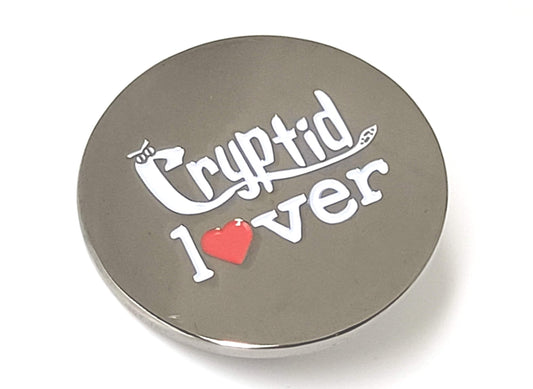 Cryptid Lover Hard Enamel Pin for Cryptozoologist & Fantastic Beast Protectors